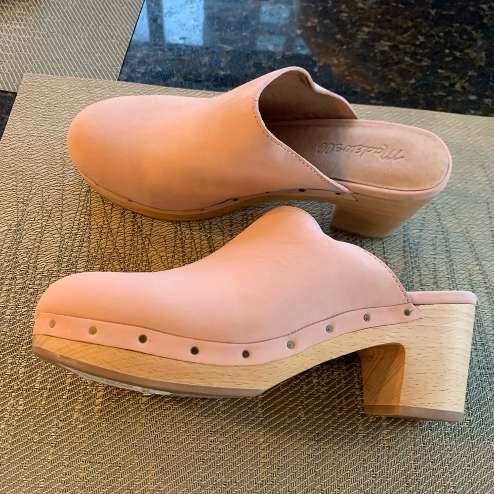 Pink Suede Madewell clog